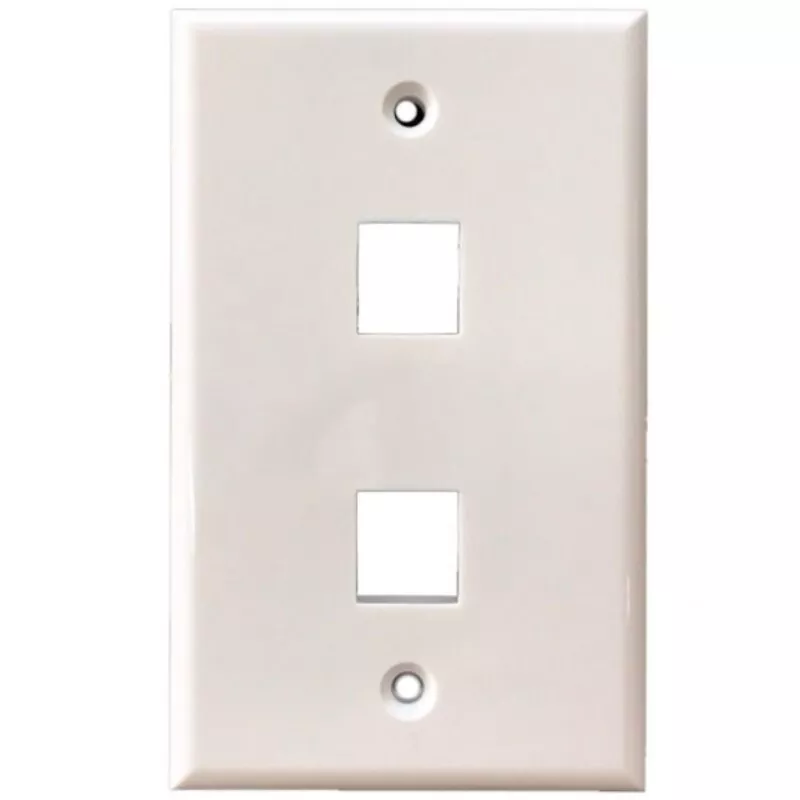 Faceplate 2 Tomas Wireplus+ tapa 2 Huecos