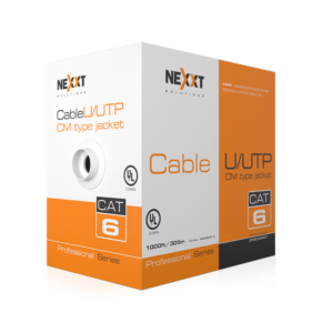 Bobina de Cable UTP Cat 6 Nexxt Para Velocidades Giga 4 pares 305m