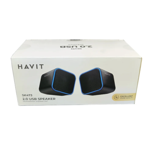 Corneta Para Pc Havit Usb Azul Hv-Sk473