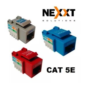 Couple Jack Cat 5E Tipo 110 azul Nexxt Keystone
