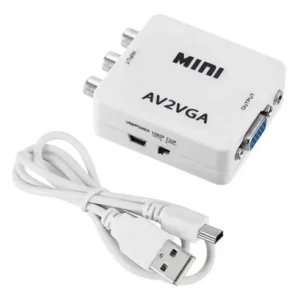 Convertidor Av/RCA A VGA Mini