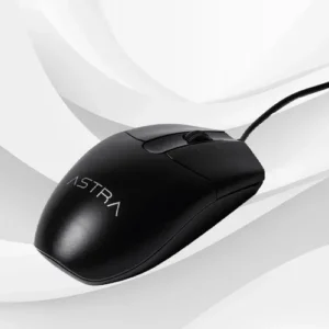Mouse Astra Alambrico Gm124BK 3 Botones Dpi1000 Negro