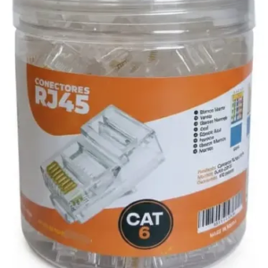 CONECTORES RJ45 CAT6 100UND