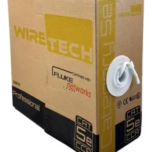 Cable Utp Interior Cat 5E Wiretech 100Mts