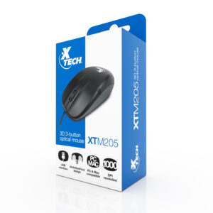 Mouse alambrico optico XTech 3d XtM-205