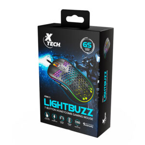 Mouse Xtech XTM620 Lightbuzz 7 Botones 3d 1200A 7200Dpi