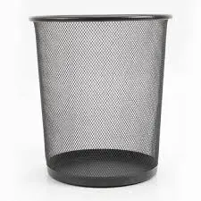 Papelera En Malla Negra